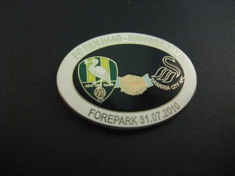 Fc den Haag-Swansea City vriendenwedstrijd Forepark 31-07- 2010